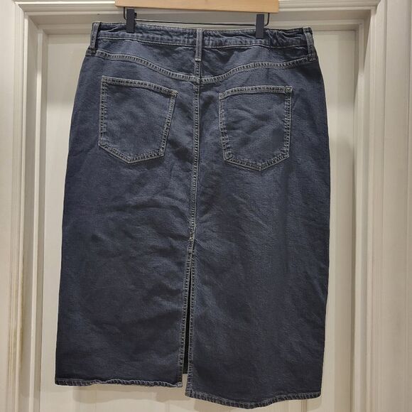Universal Thread High Rise denim midi skirt, size 17 - Picture 2 of 11
